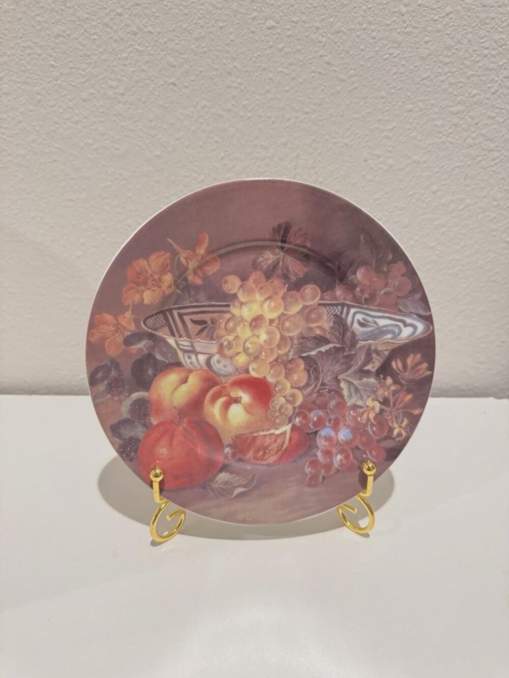 Vintage Limoges France Hand Painted Fruit Still Life Plate L. Marino Godinger